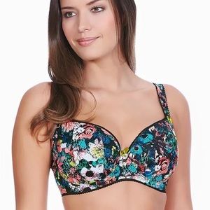 Freya NWT Popart Padded Half Cup Bra AA5003MIX- Black Mix, 34G/34I
